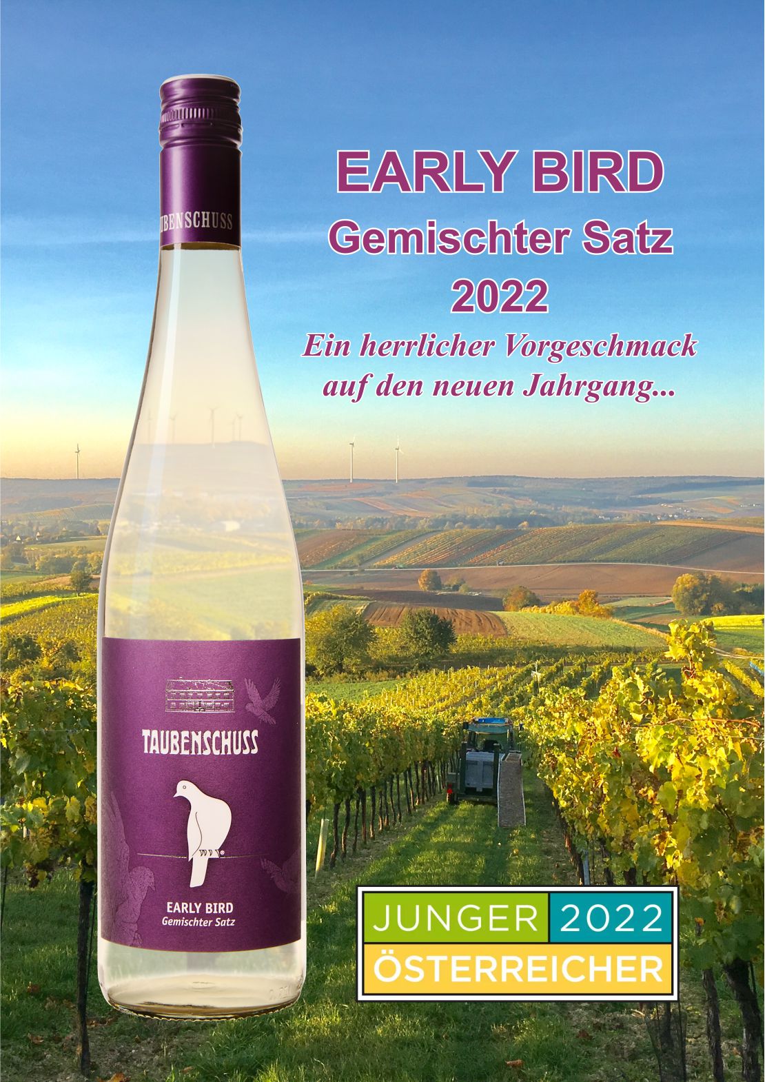 EARLY BIRD Gemischter Satz 2022 out now!!! • Weingut Taubenschuss
